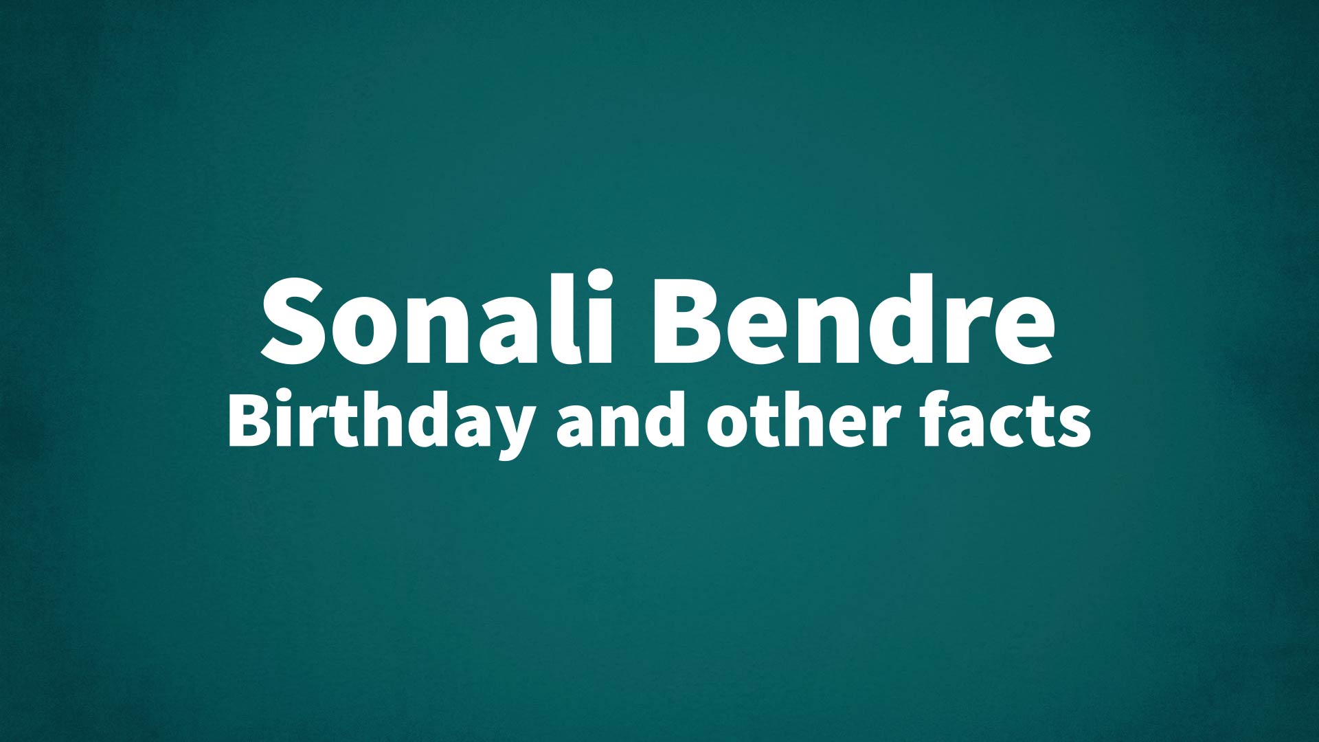 title image for Sonali Bendre birthday