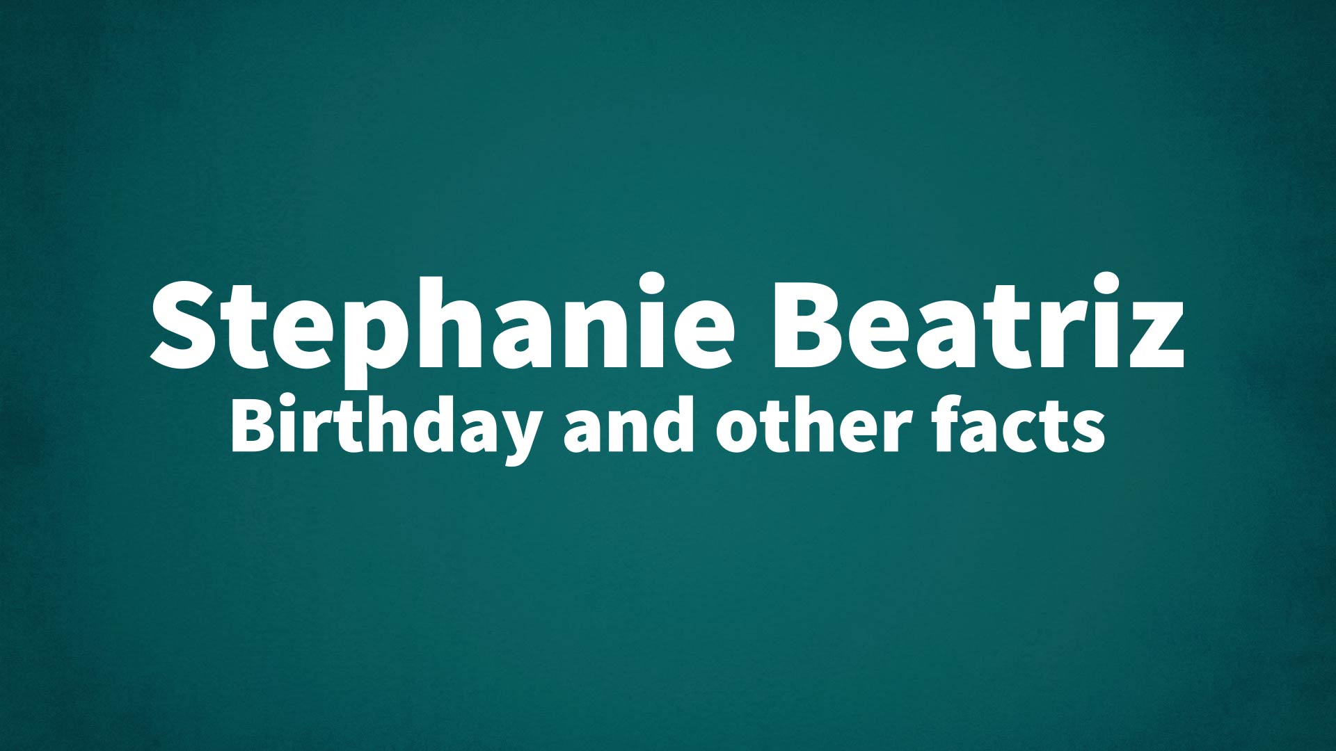 title image for Stephanie Beatriz birthday