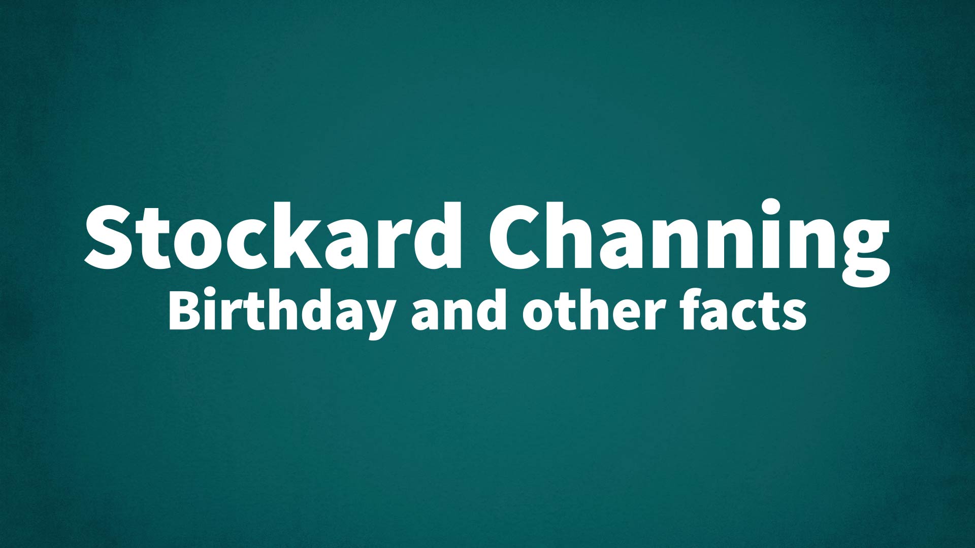 title image for Stockard Channing birthday