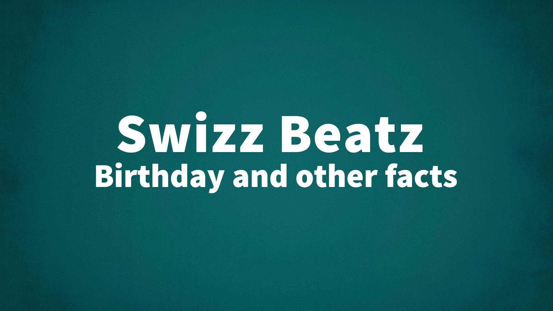 title image for Swizz Beatz birthday