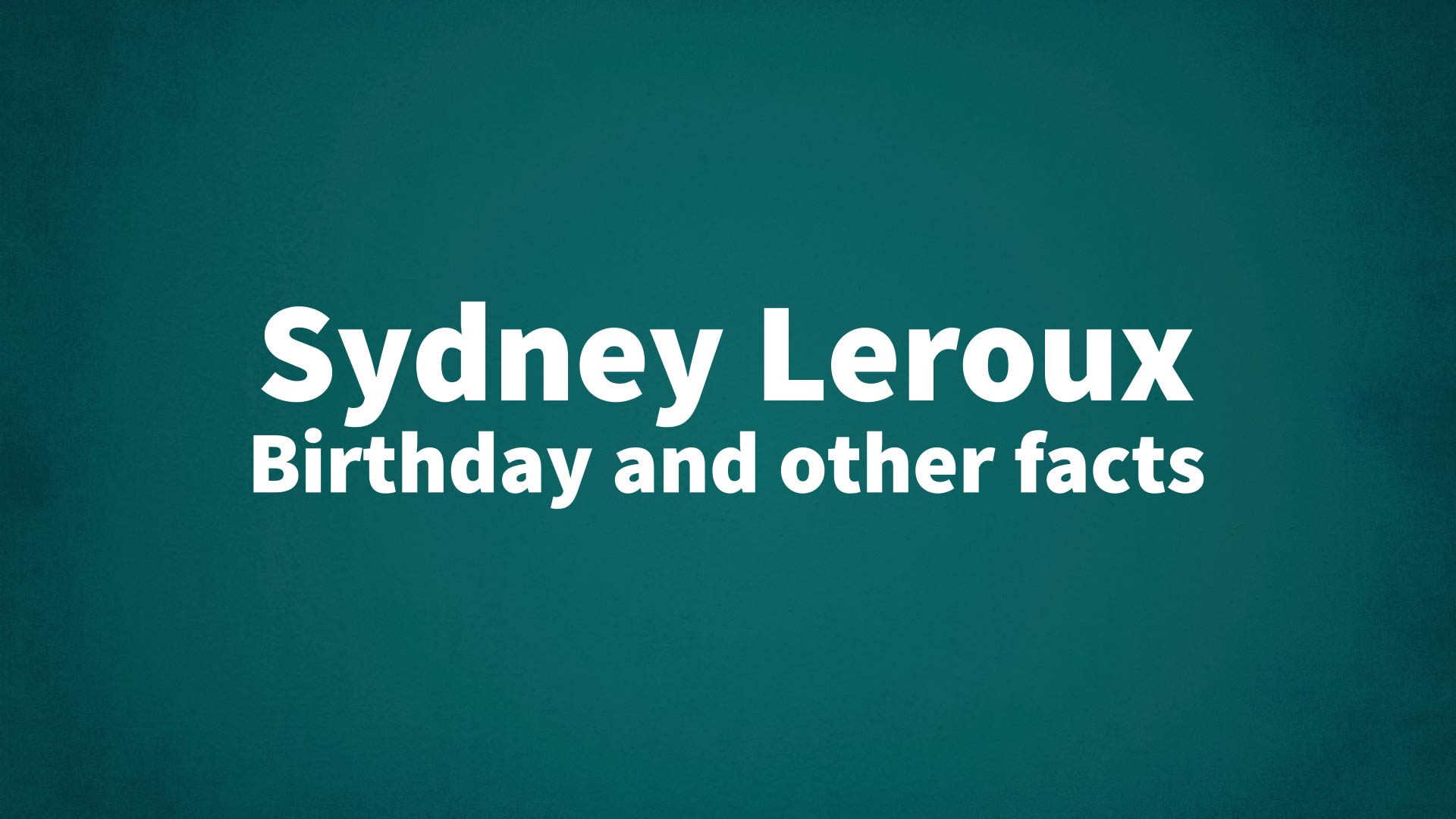title image for Sydney Leroux birthday