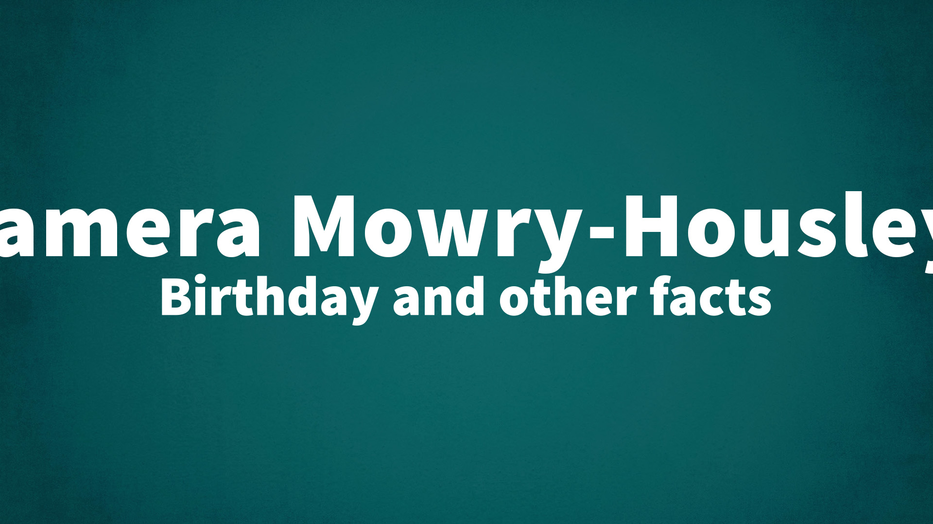 title image for Tamera Mowry-Housley birthday