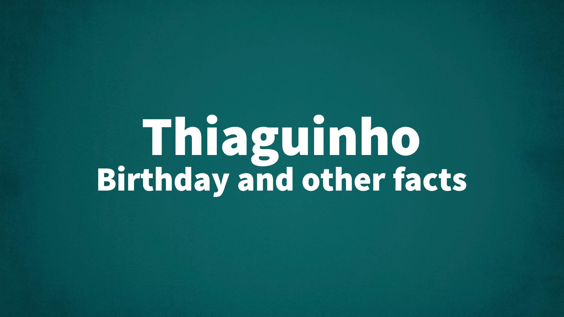 title image for Thiaguinho birthday