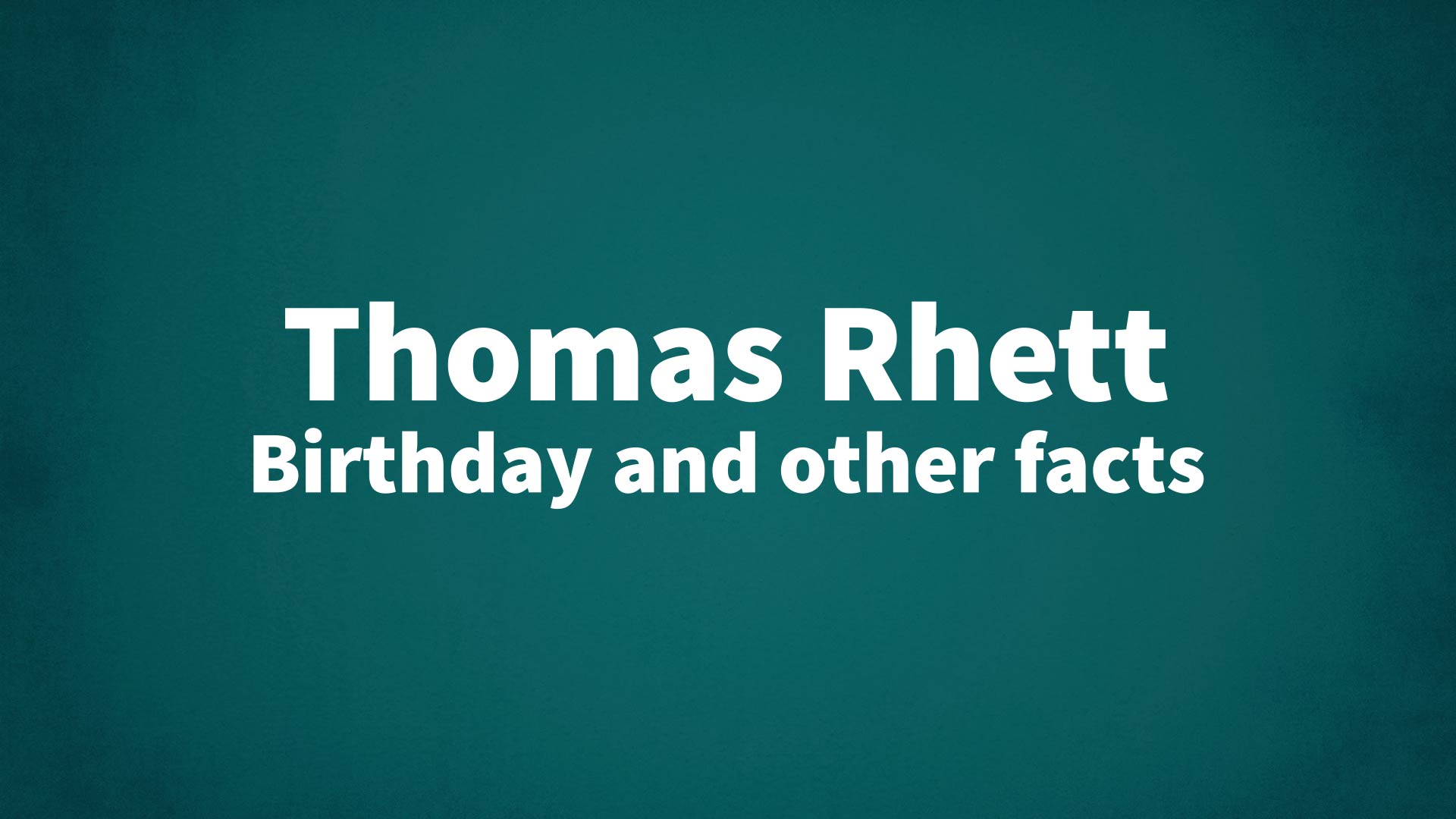 title image for Thomas Rhett birthday