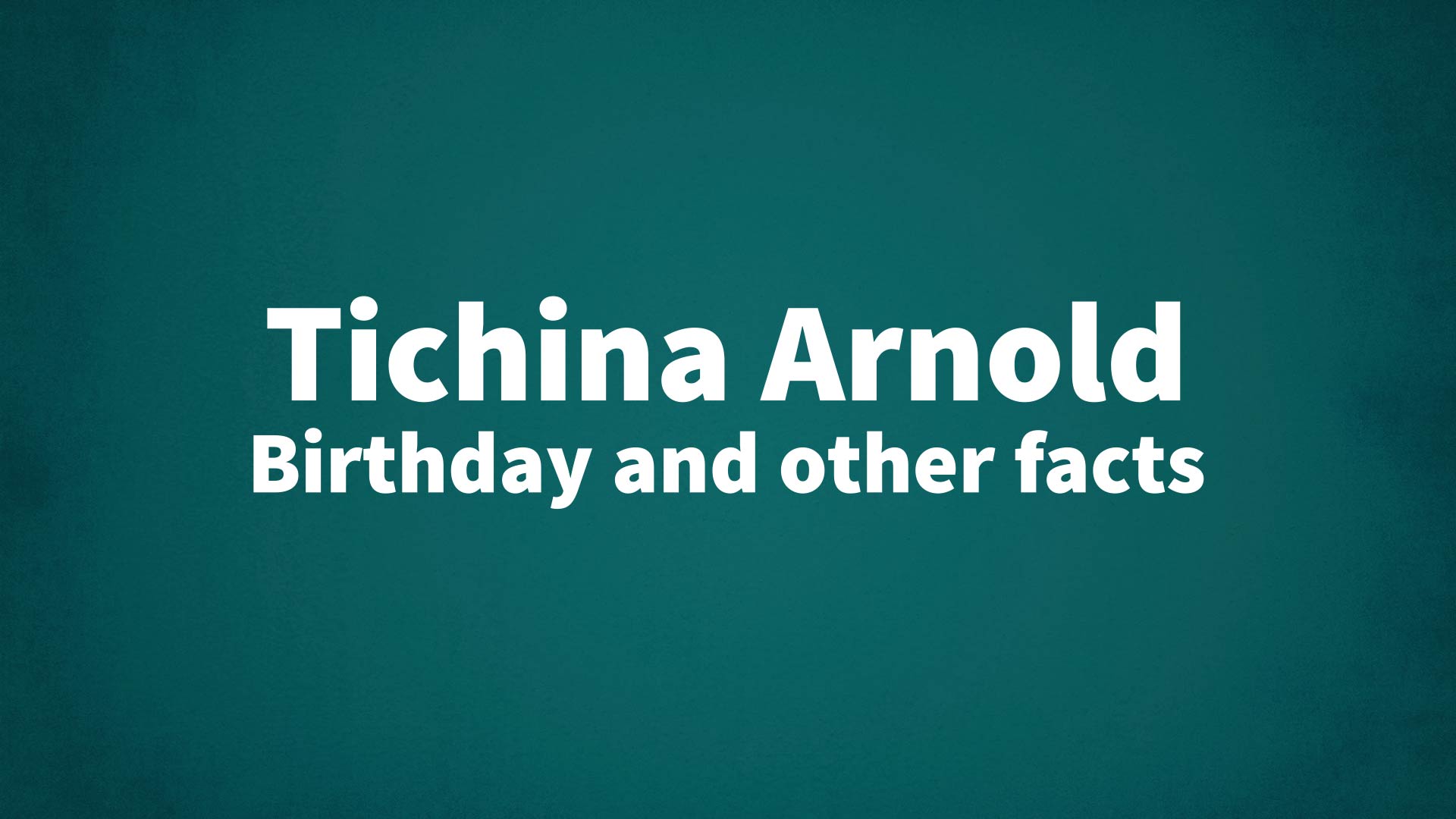 title image for Tichina Arnold birthday