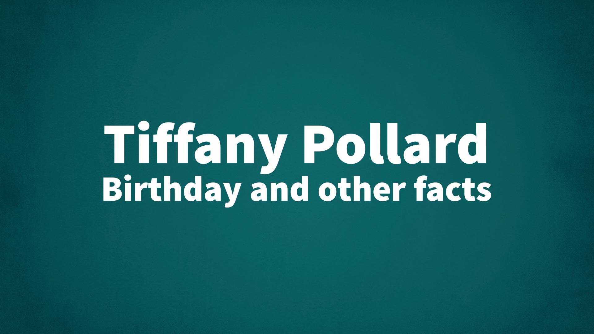 title image for Tiffany Pollard birthday