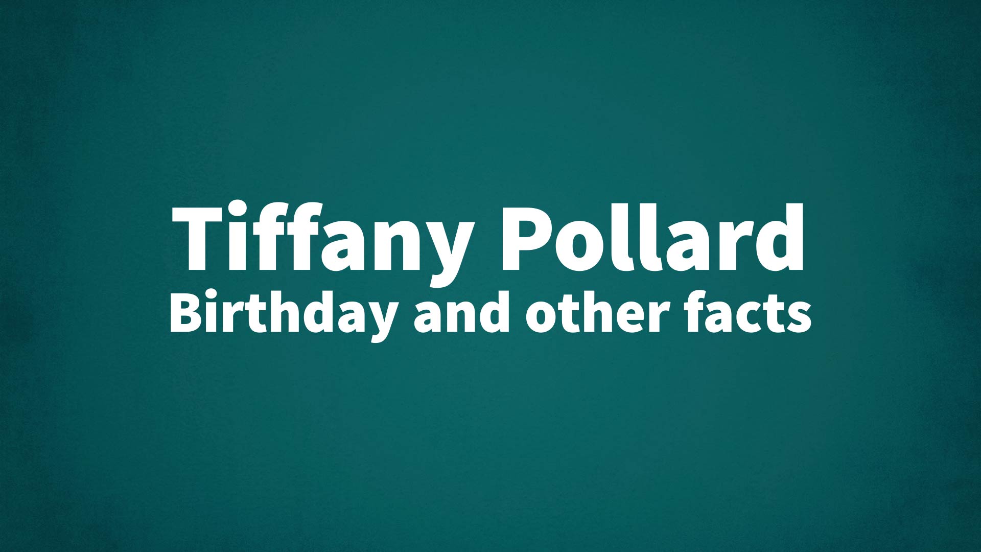title image for Tiffany Pollard birthday