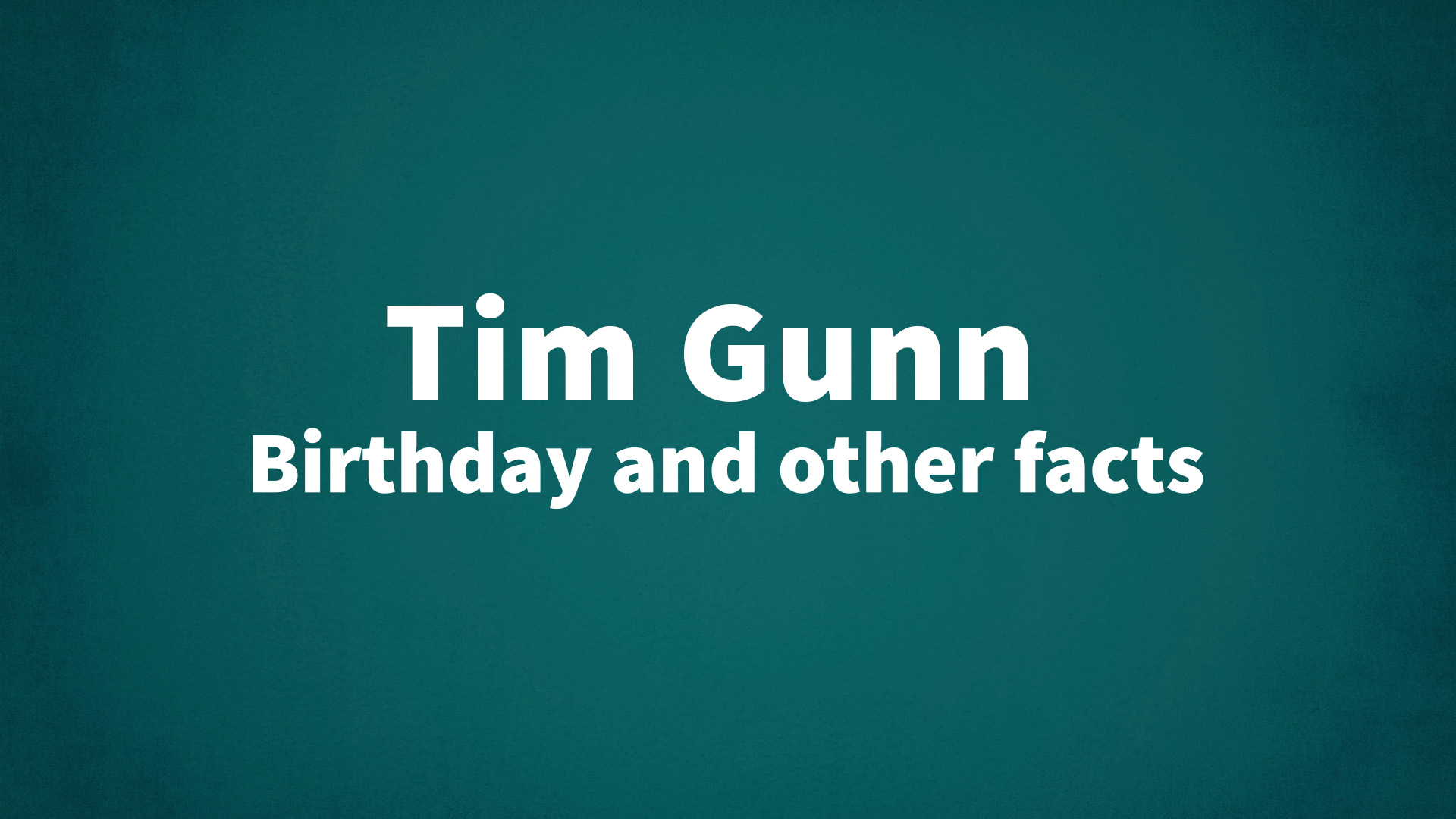 title image for Tim Gunn birthday