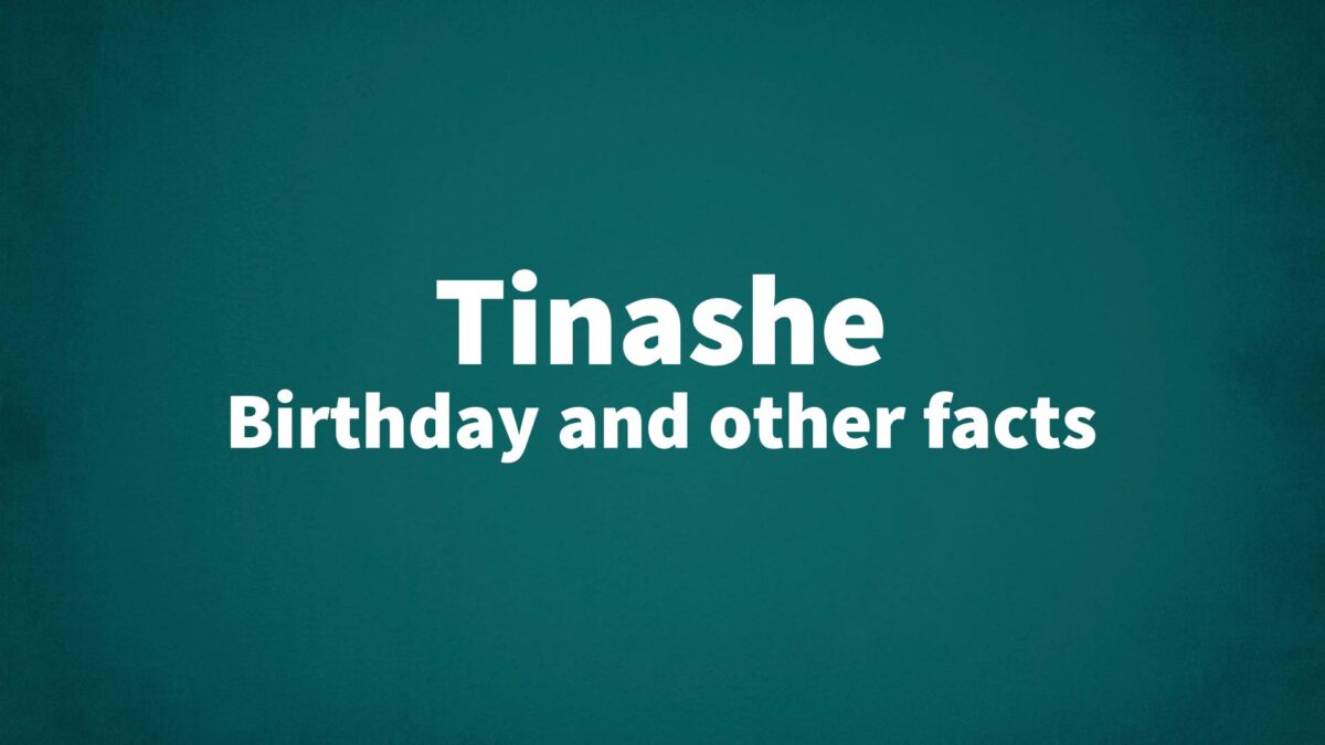 Tinashe - List Of National Days