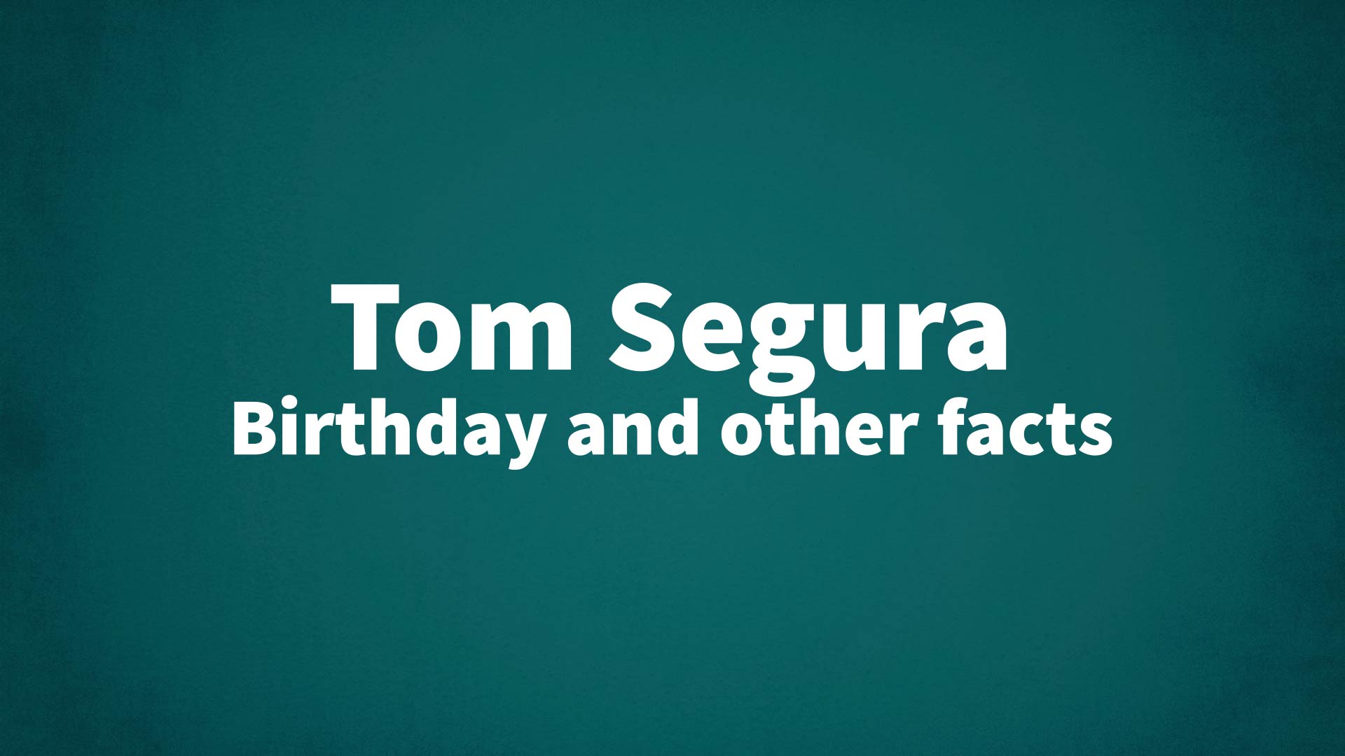 title image for Tom Segura birthday