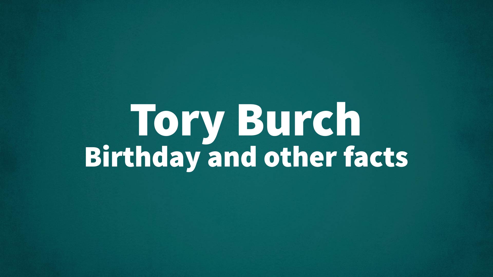 title image for Tory Burch birthday