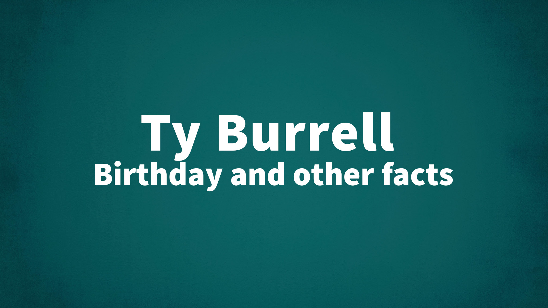 title image for Ty Burrell birthday