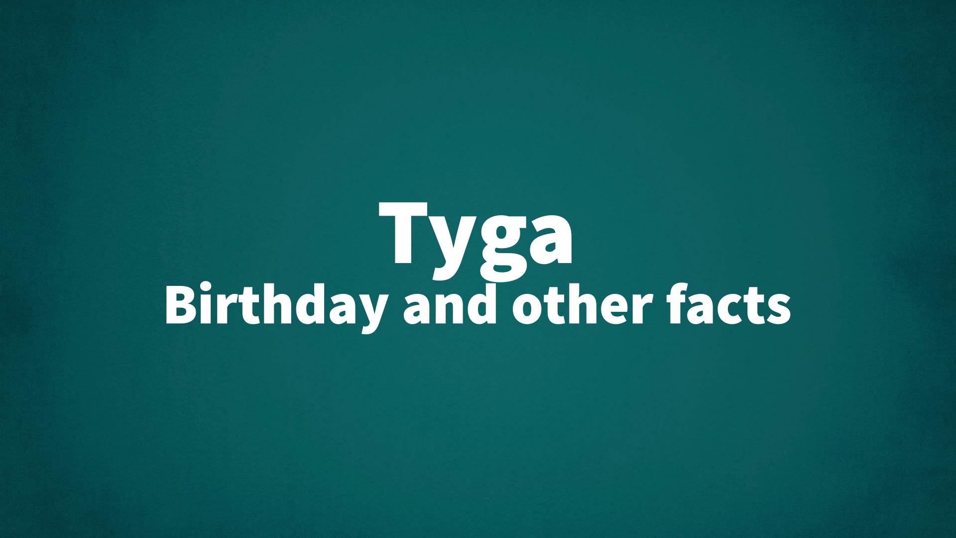 title image for Tyga birthday
