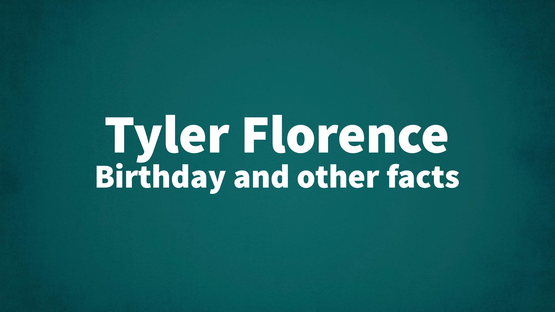 title image for Tyler Florence birthday