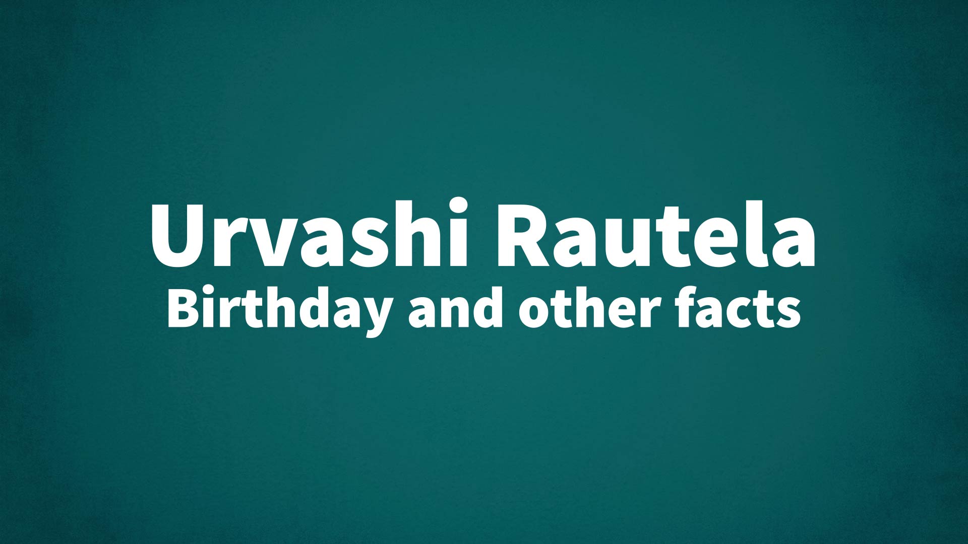 title image for Urvashi Rautela birthday