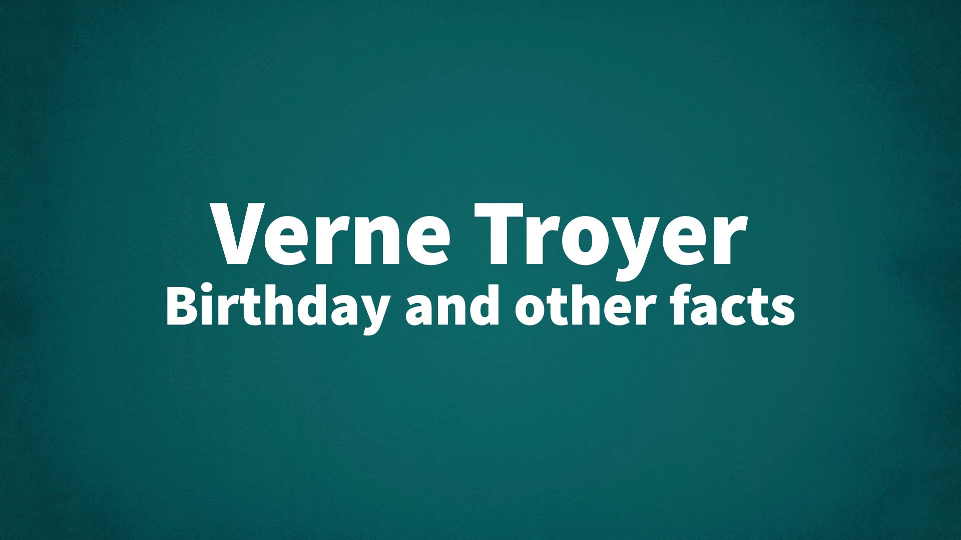 title image for Verne Troyer birthday