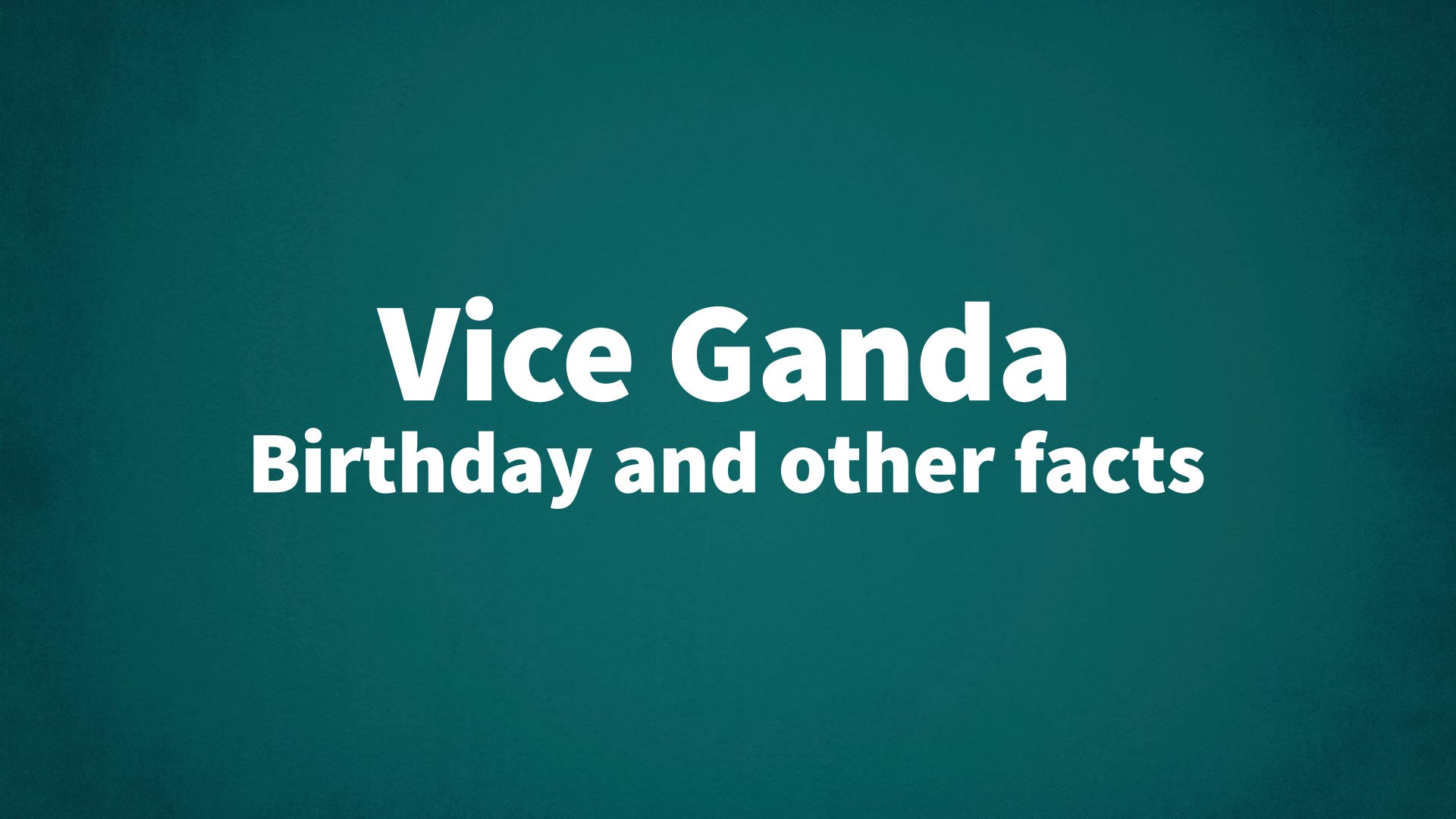 title image for Vice Ganda birthday