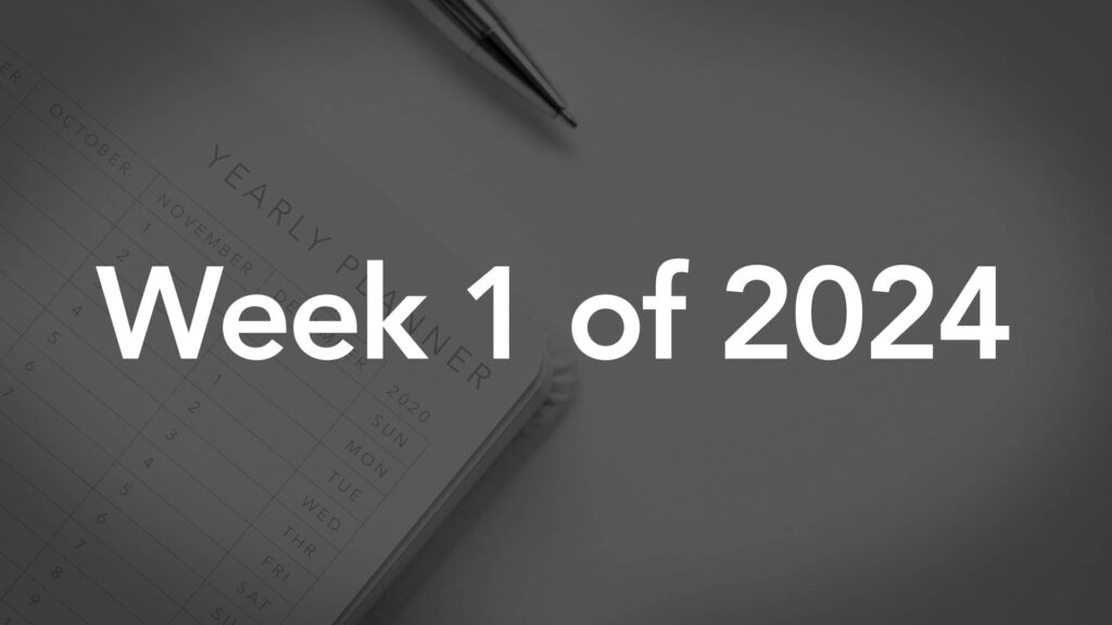 Week1of2024 List Of National Days
