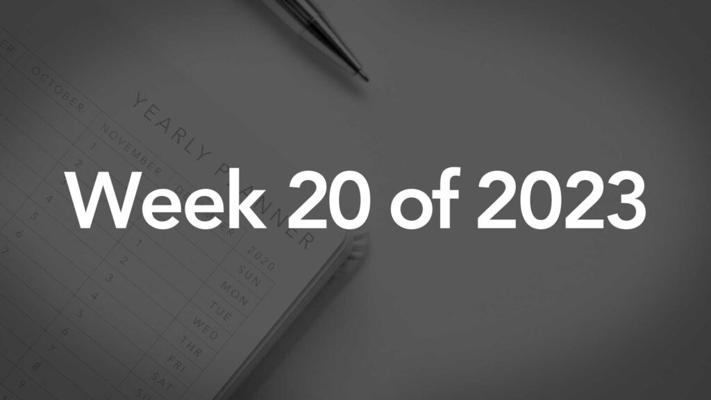 Title image for week 20 of 2023