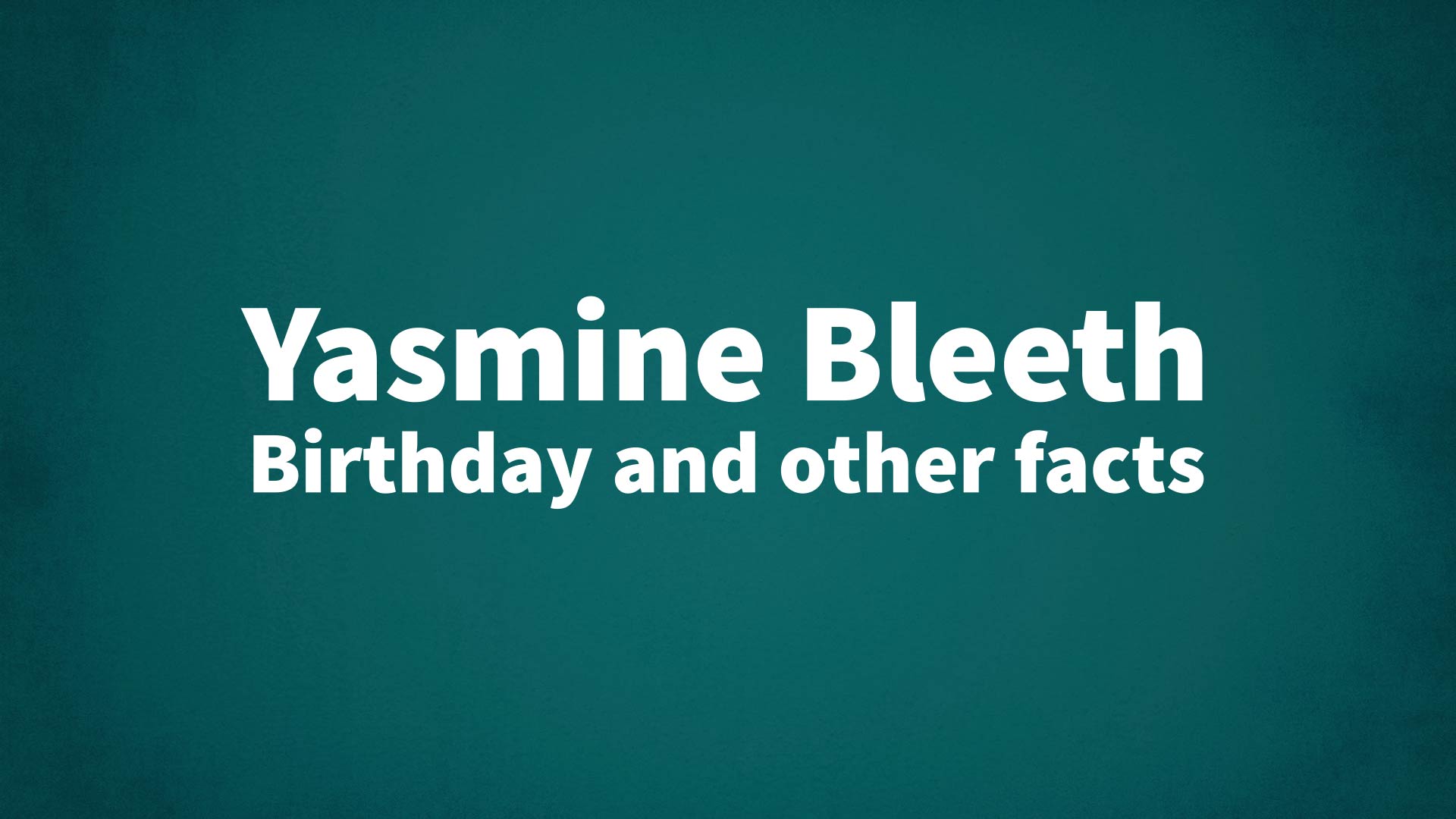 title image for Yasmine Bleeth birthday