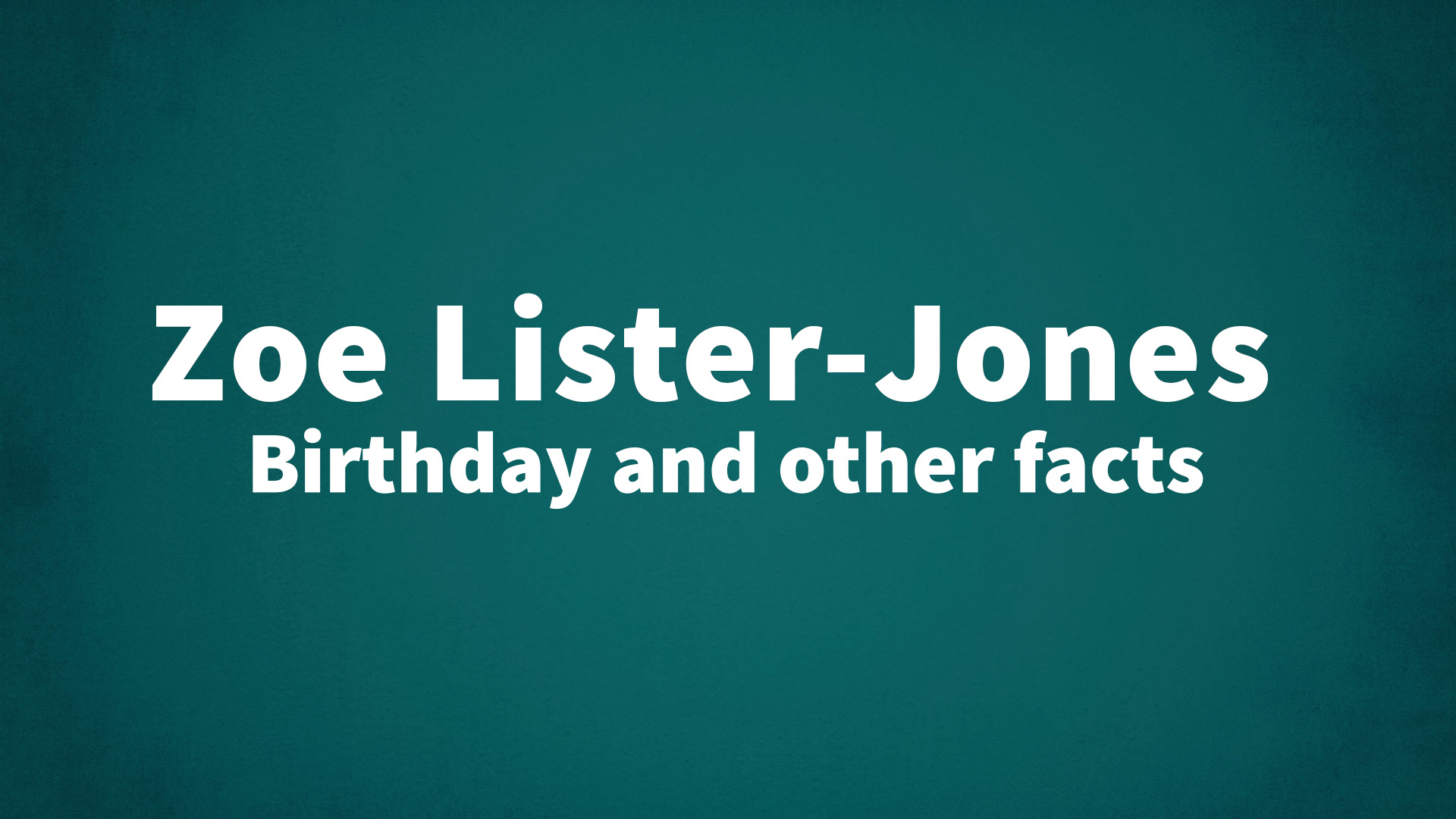 title image for Zoe Lister-Jones birthday