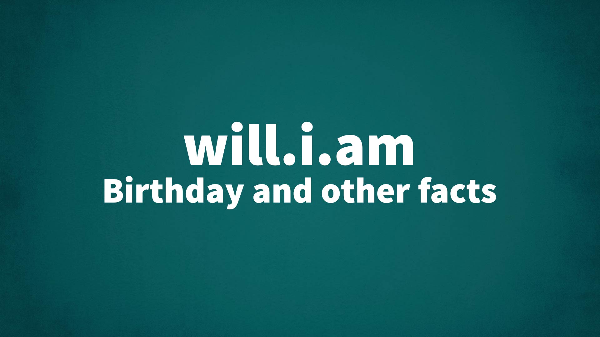 title image for will.i.am birthday