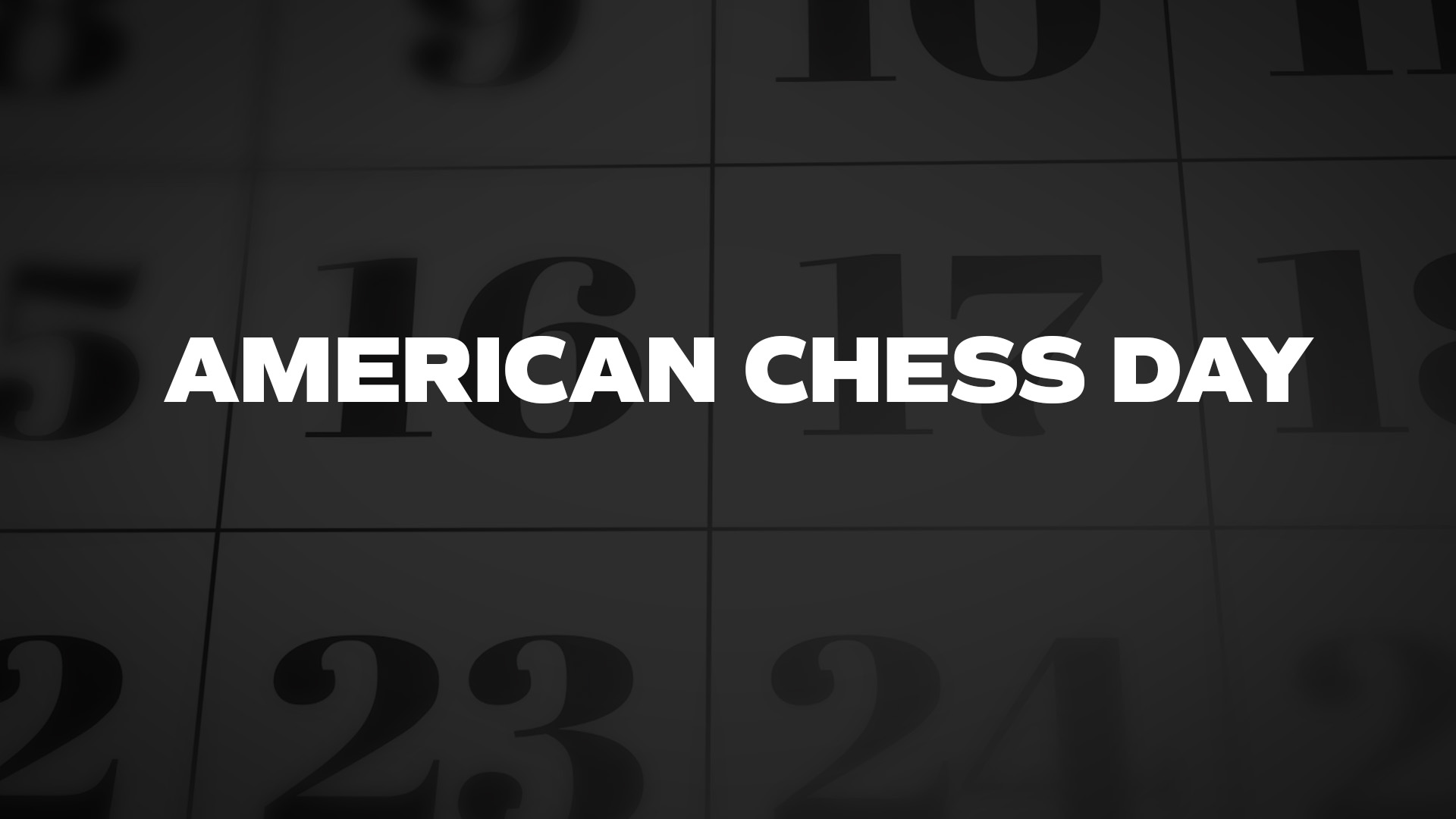 Title image for American Chess Day