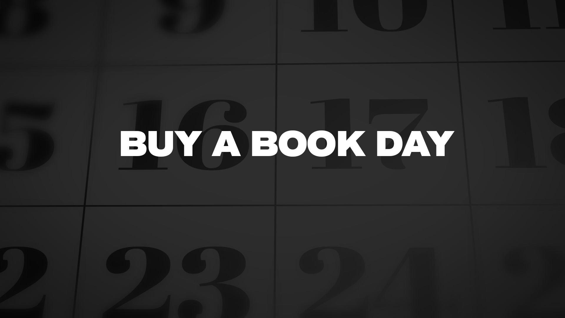 Title image for Buy A Book Day