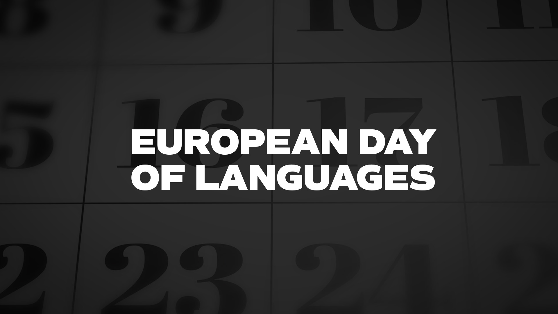 Title image for European Day Of Languages