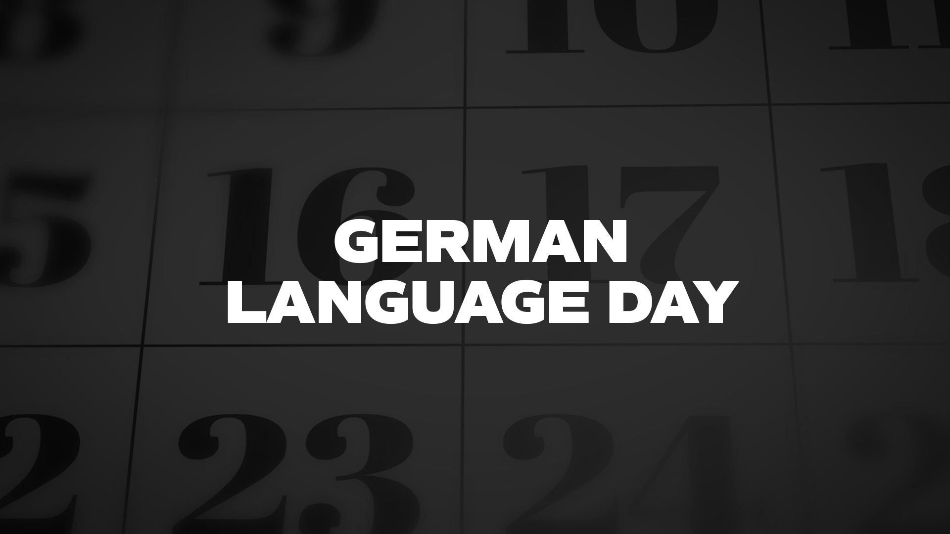 Title image for German Language Day