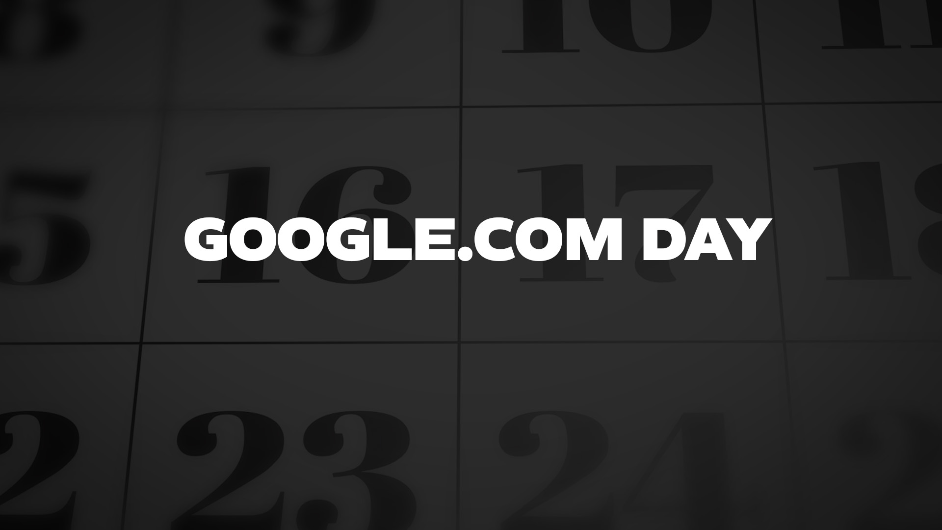 Title image for Google.Com Day