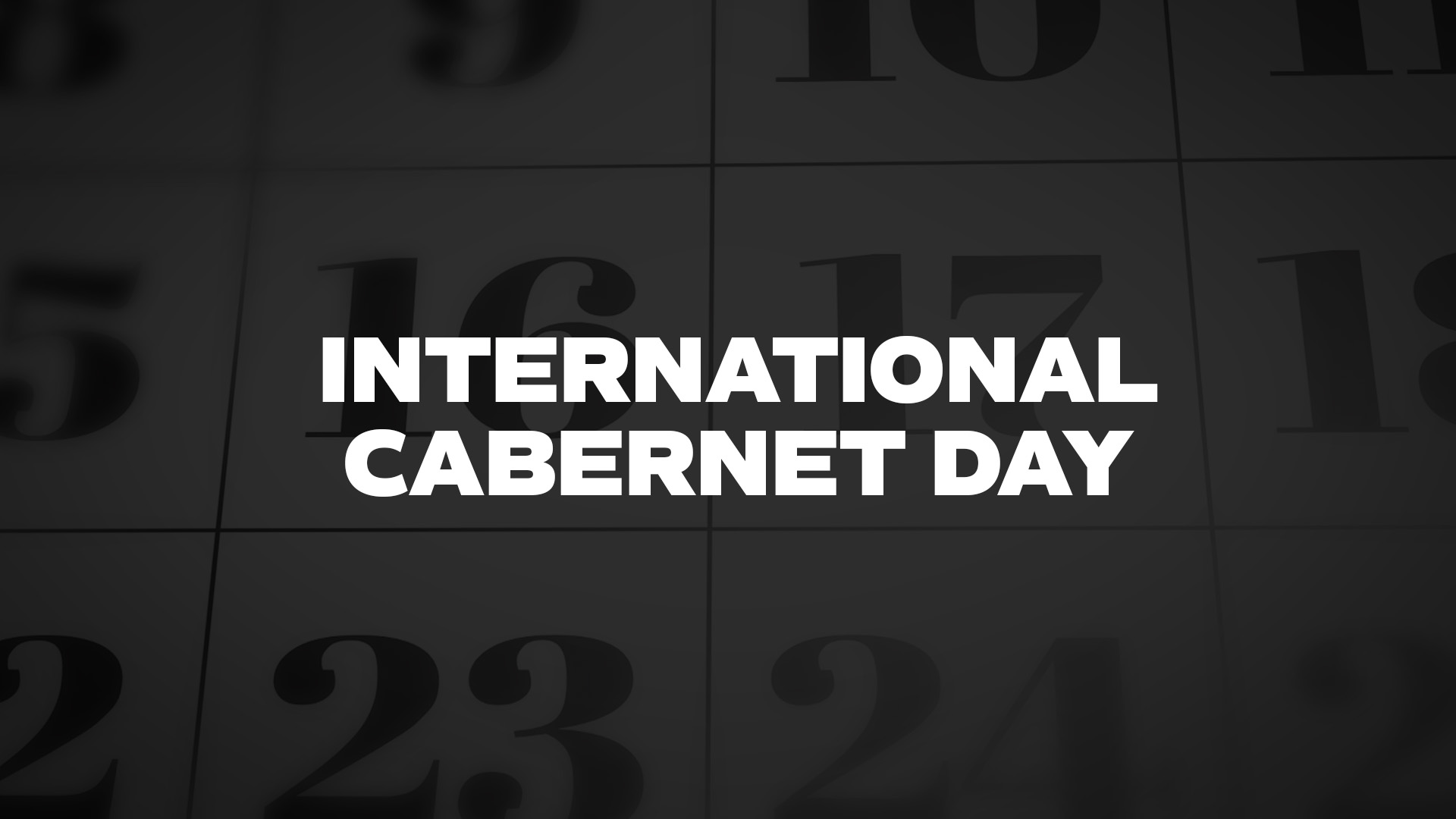 Title image for International Cabernet Day
