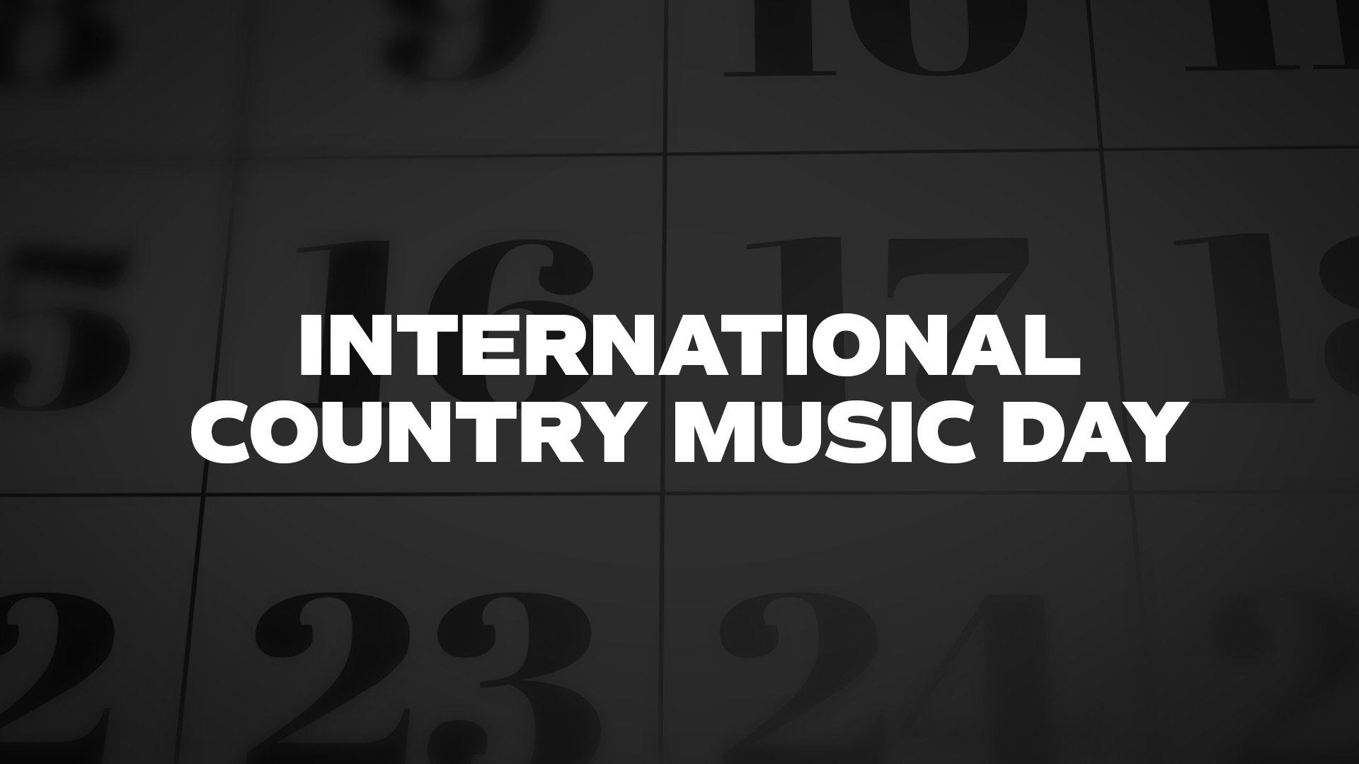 Title image for International Country Music Day
