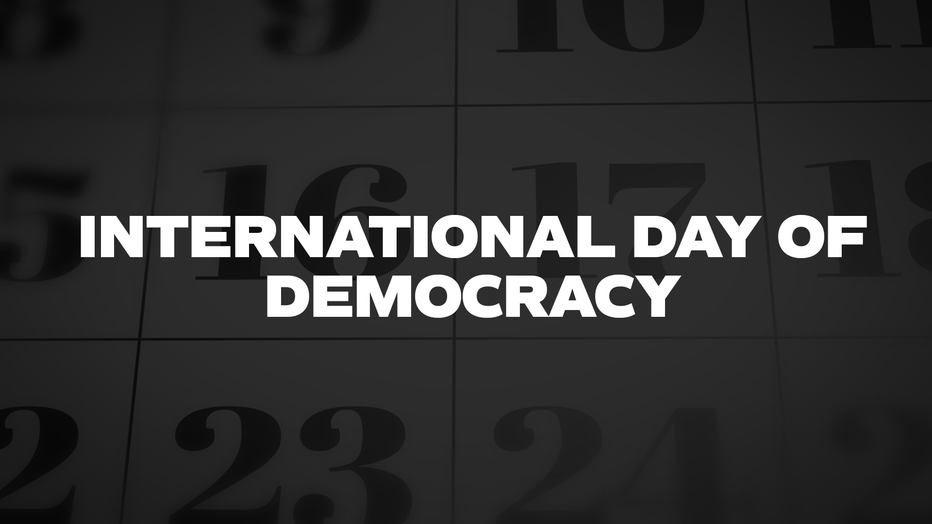 Title image for International Day Of Democracy