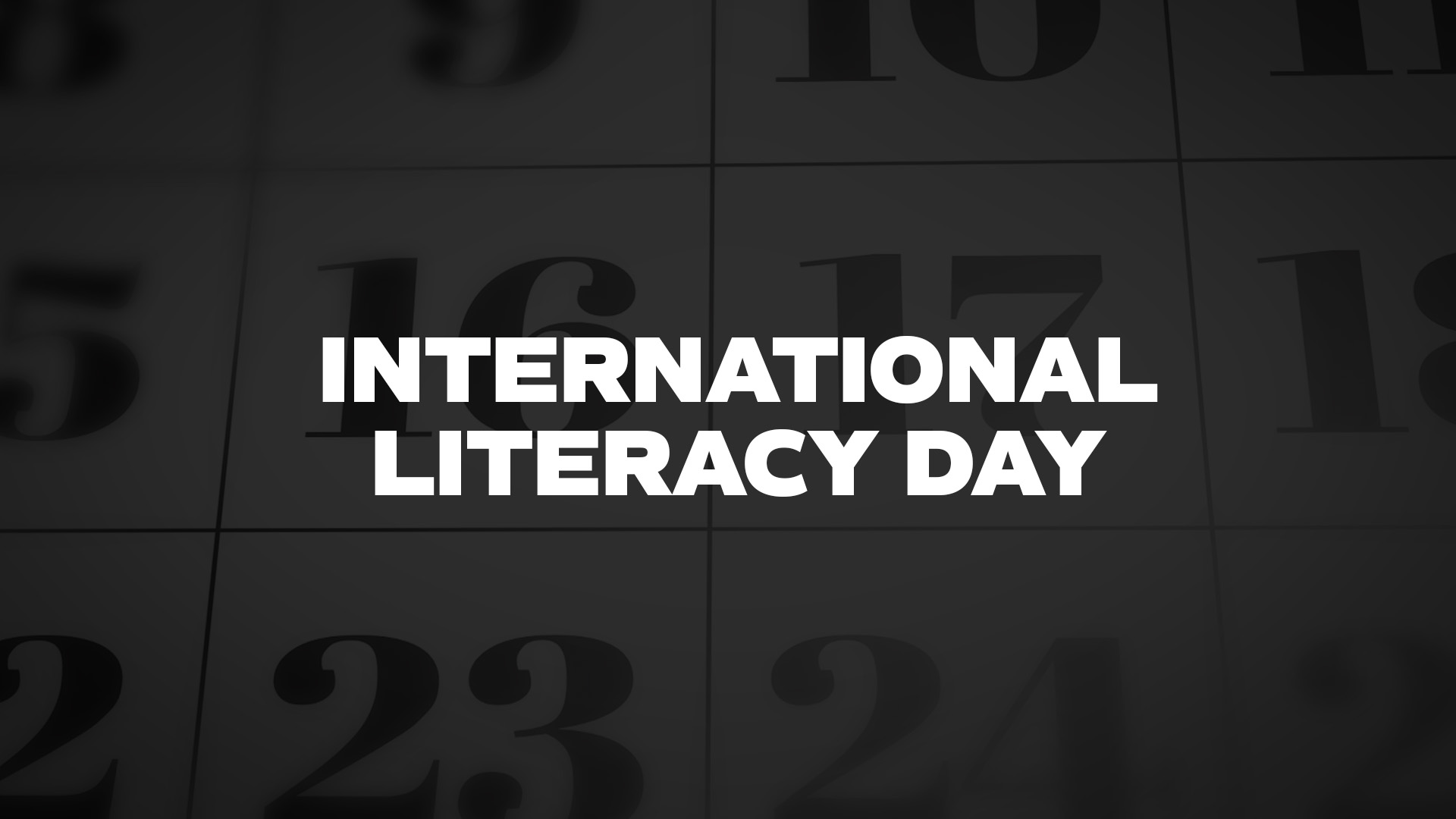 Title image for International Literacy Day