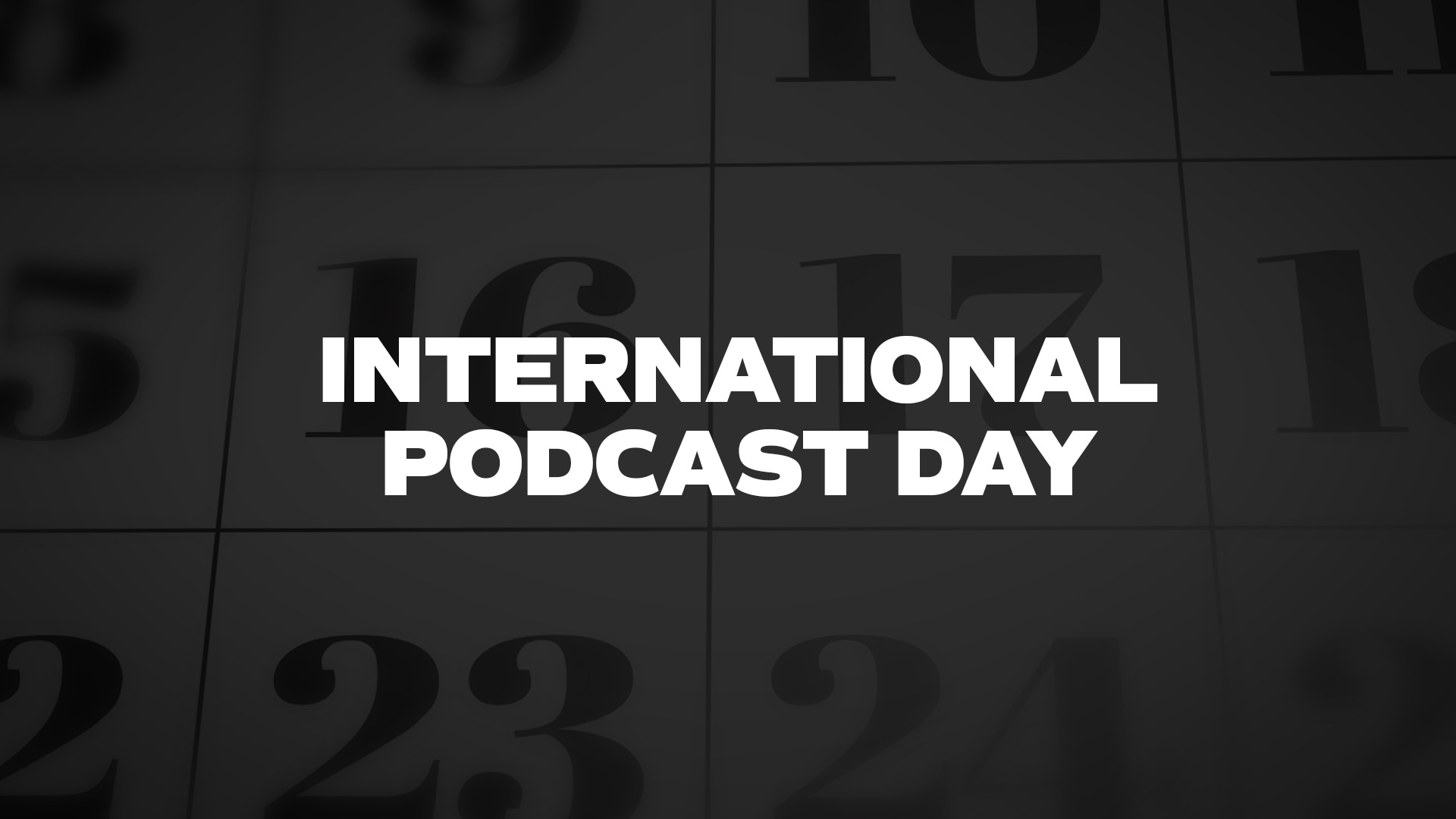 Title image for International Podcast Day