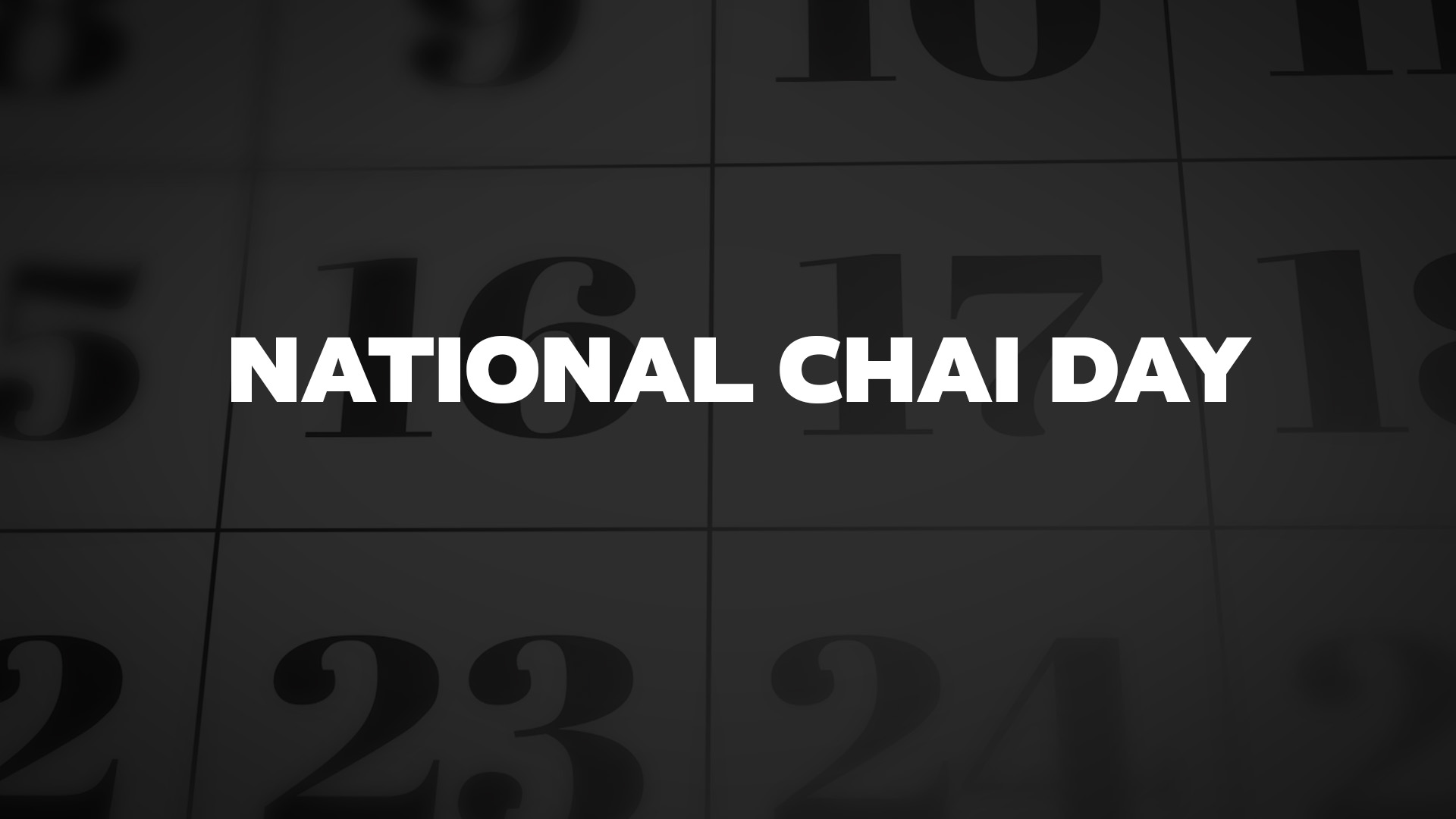 Title image for National Chai Day