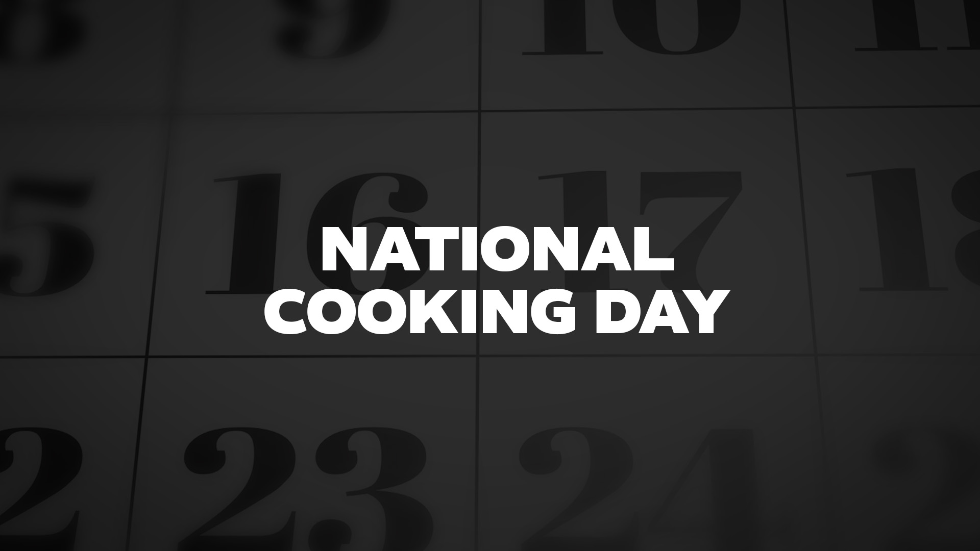 Title image for National Cooking Day