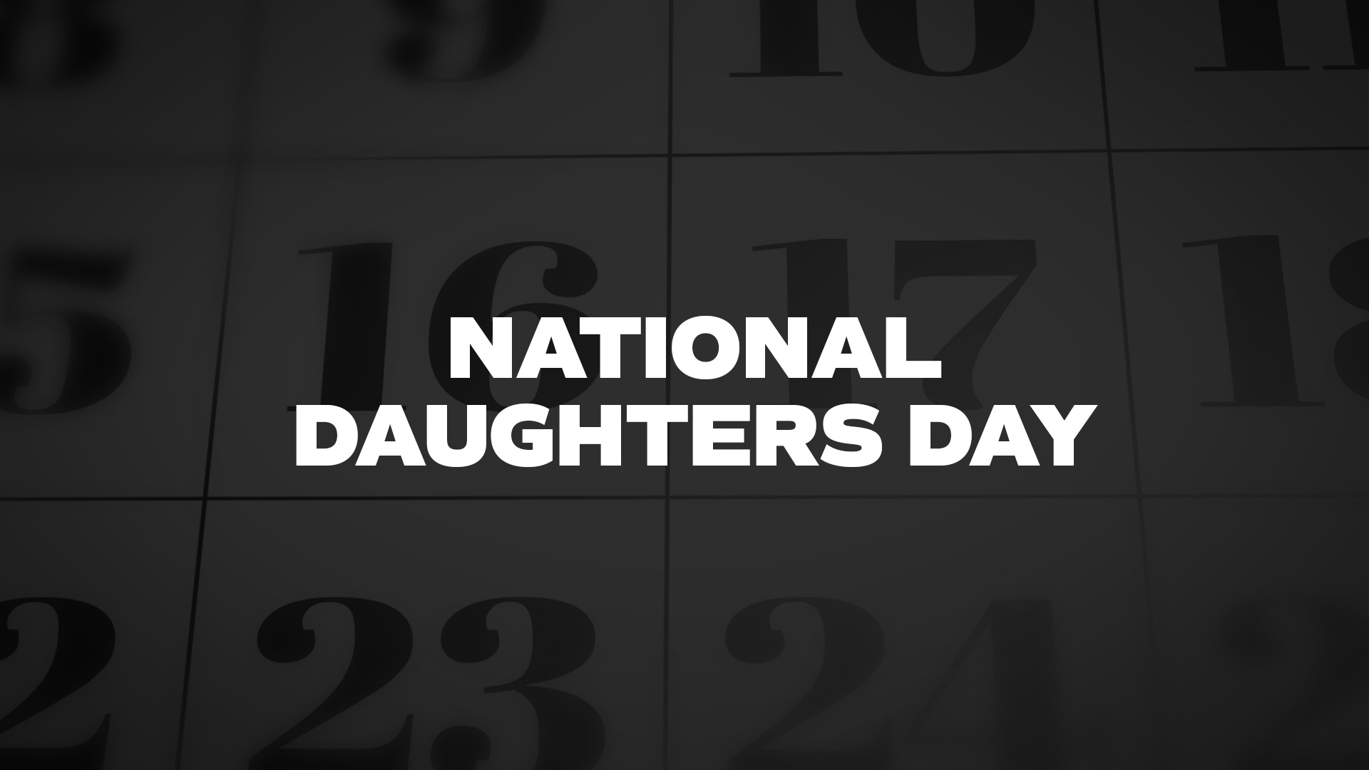 Title image for National Daughters Day