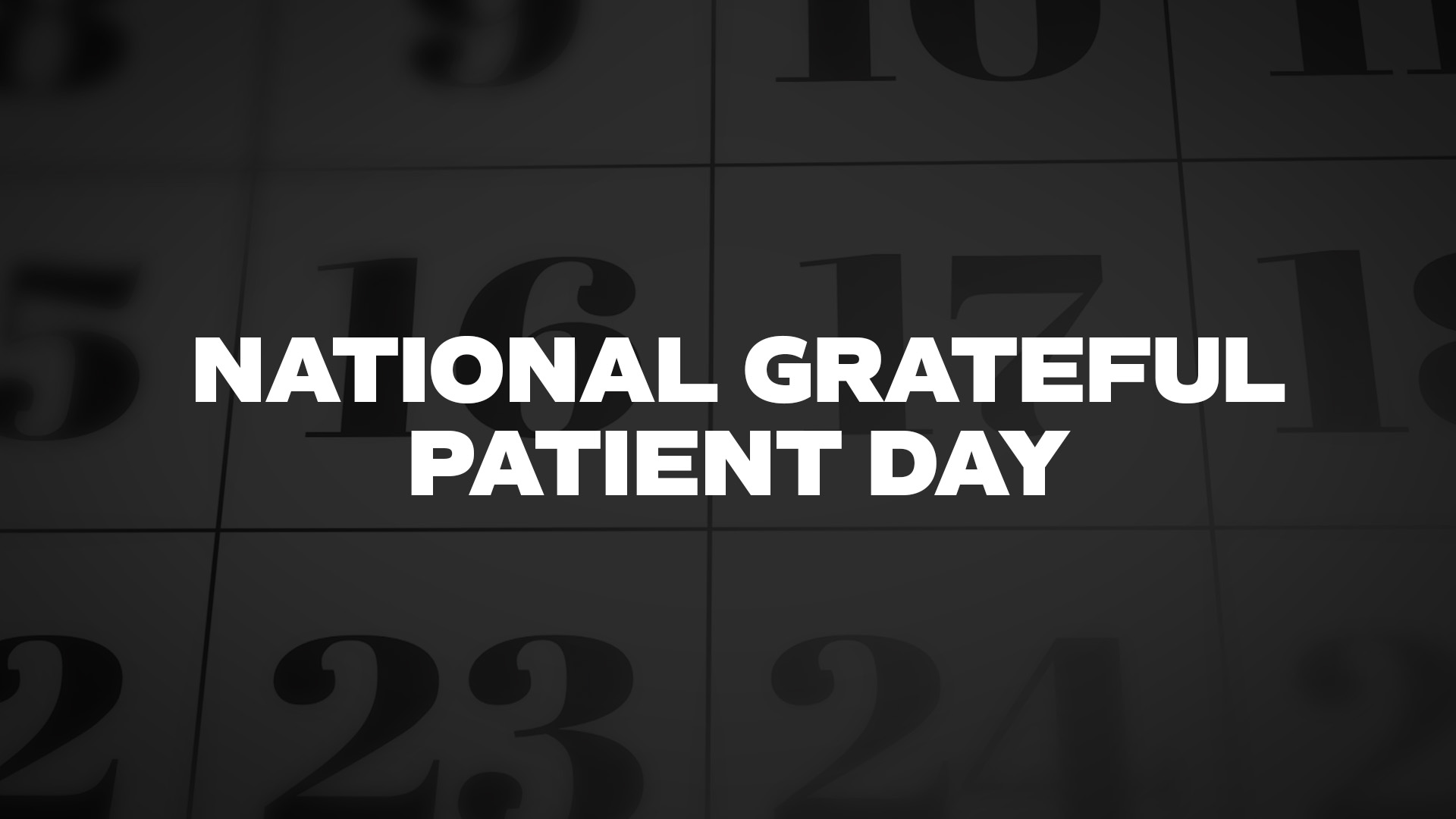 Title image for National Grateful Patient Day