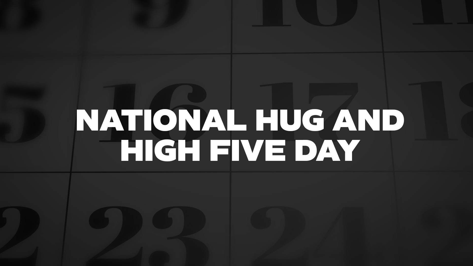 National High Five Day