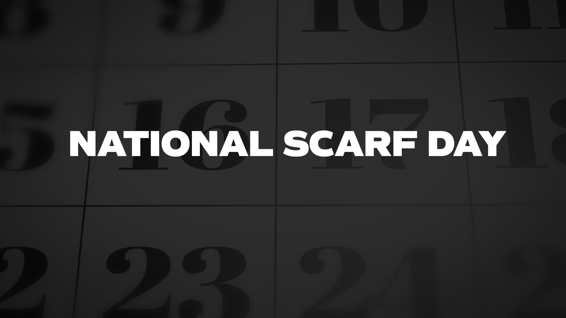 Title image for National Scarf Day