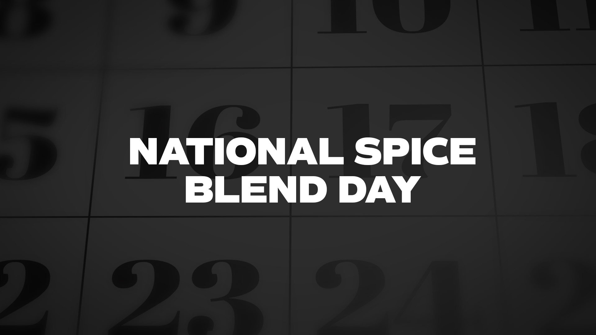 Title image for National Spice Blend Day