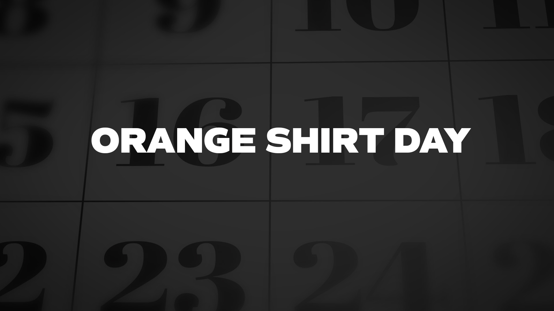Title image for Orange Shirt Day