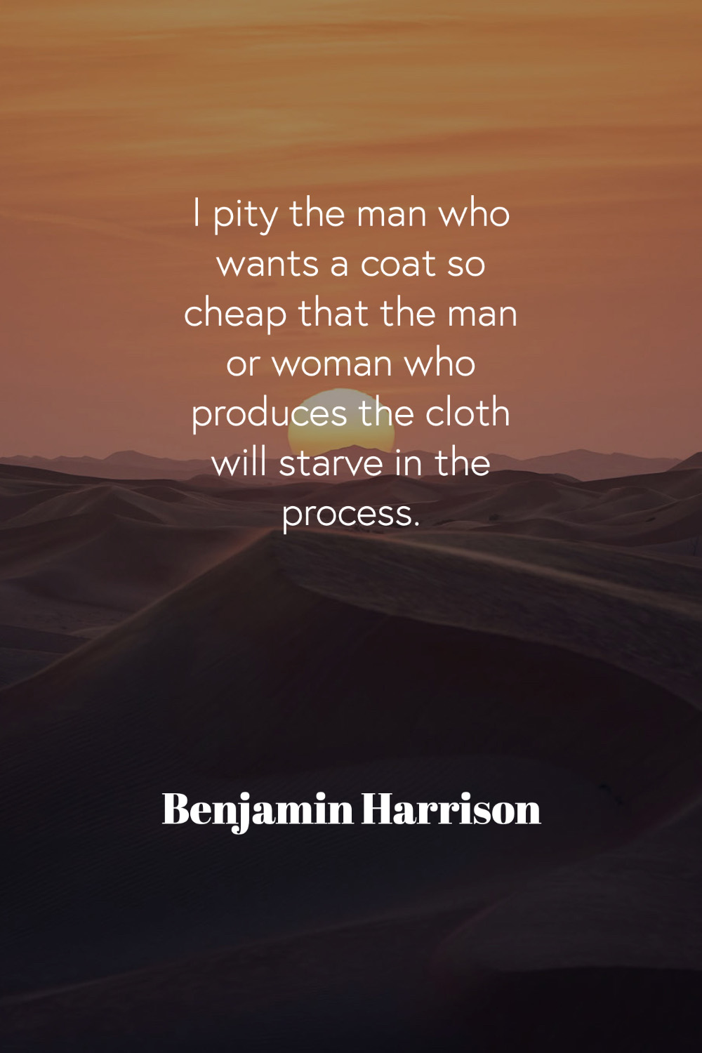 Quote by Benjamin Harrison