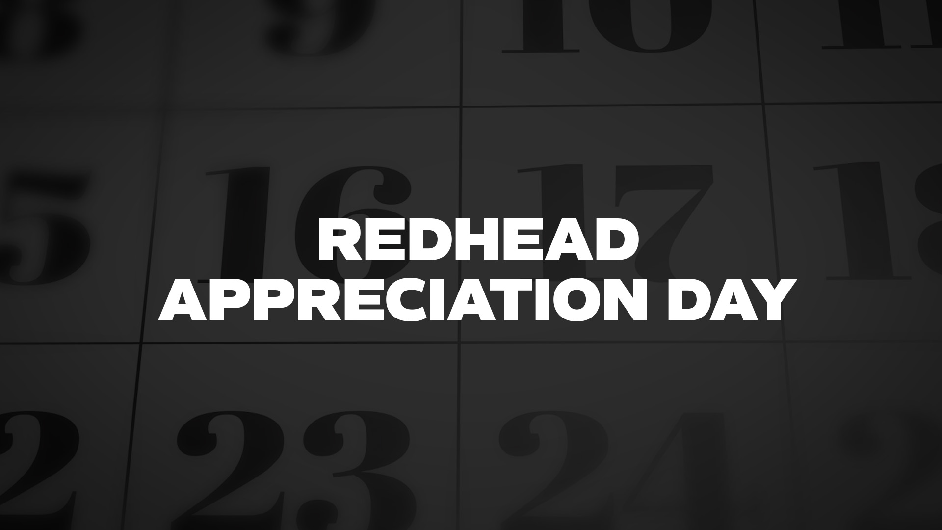 Title image for Redhead Appreciation Day