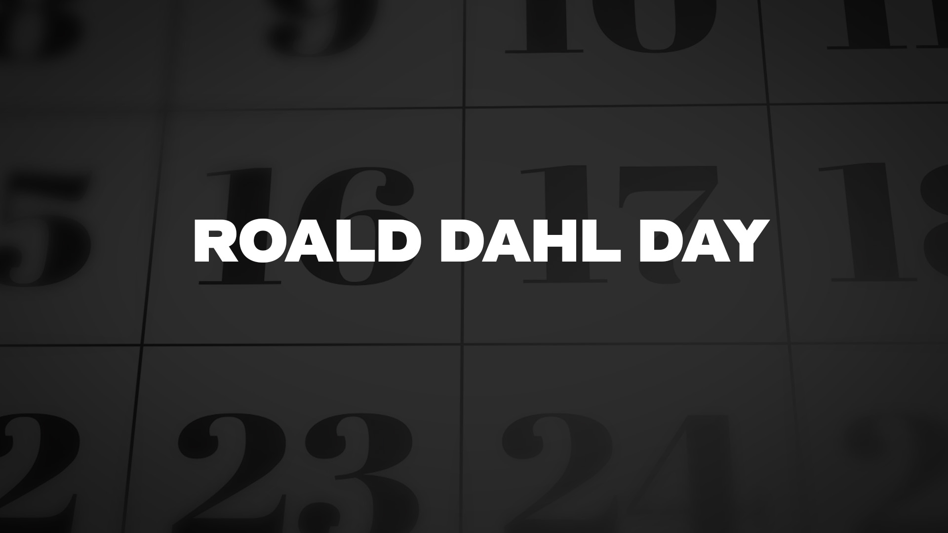 Title image for Roald Dahl Day