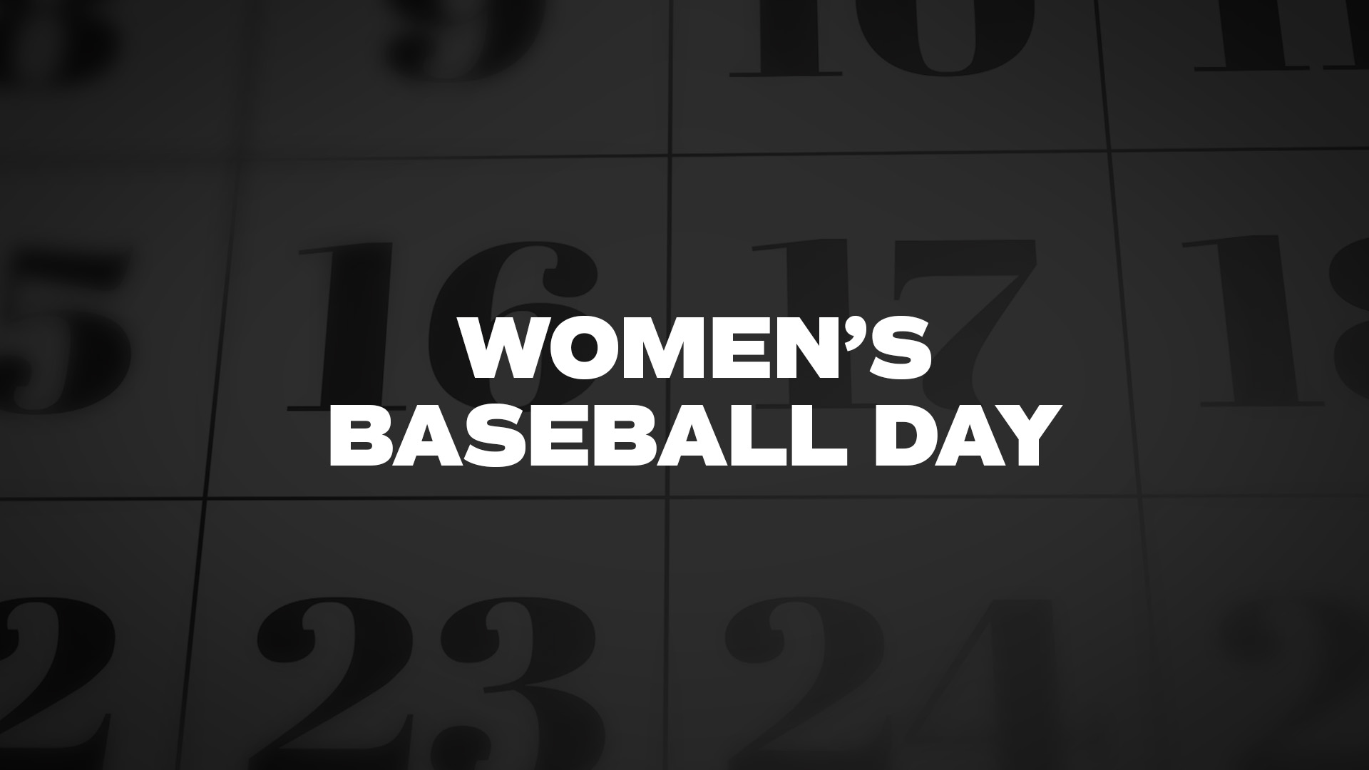Title image for Women's Baseball Day