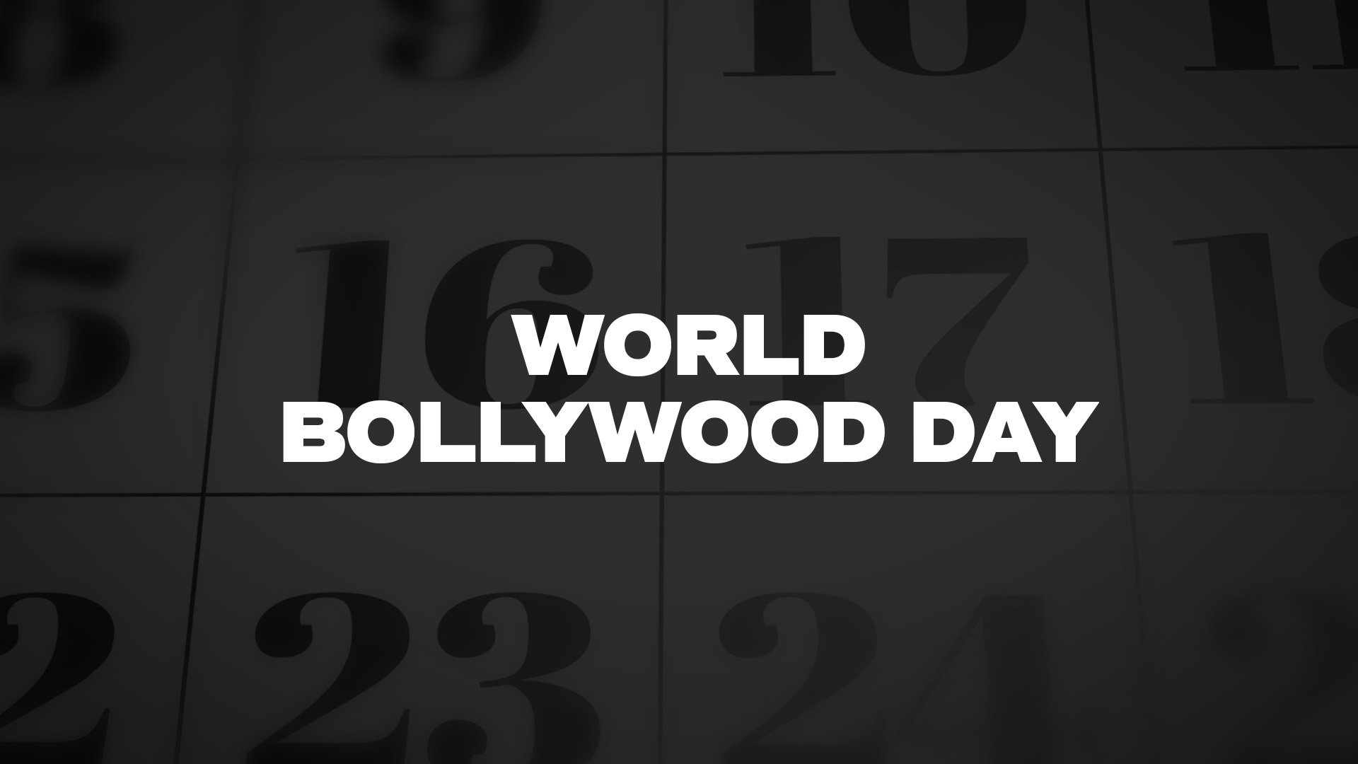 Title image for World Bollywood Day