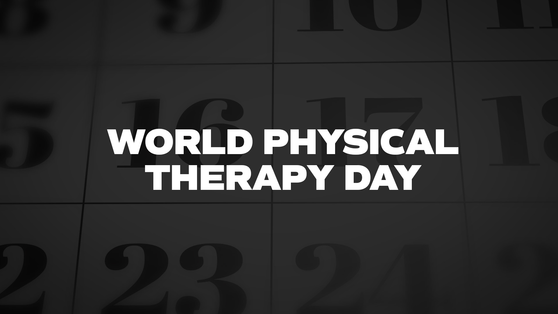 Title image for World Physical Therapy Day